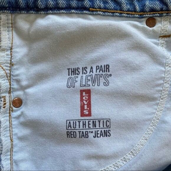 New Aligrace Custom Distressed High Rise Jeans Redone Levi’s Size 25 - Picture 11 of 12